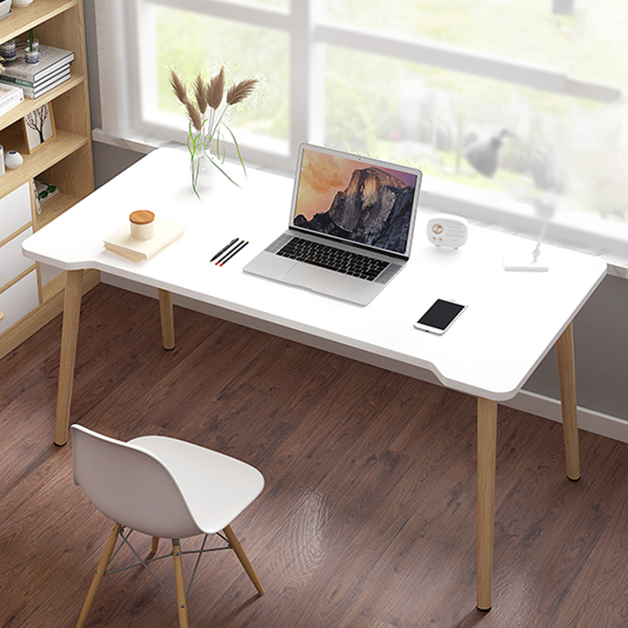 Bàn làm việc bằng gỗ đơn giản, Bàn học cách điệu gỗ MDF, Bàn văn phòng đẹp dài 1m2( không ghế)