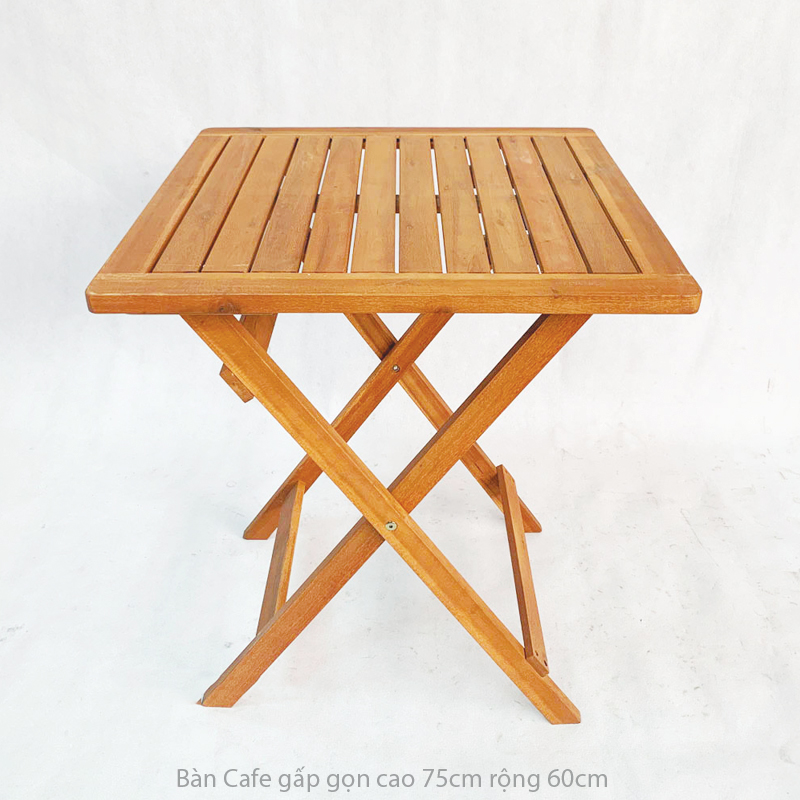 Bàn Cafe Gấp Gọn Cao 75cm