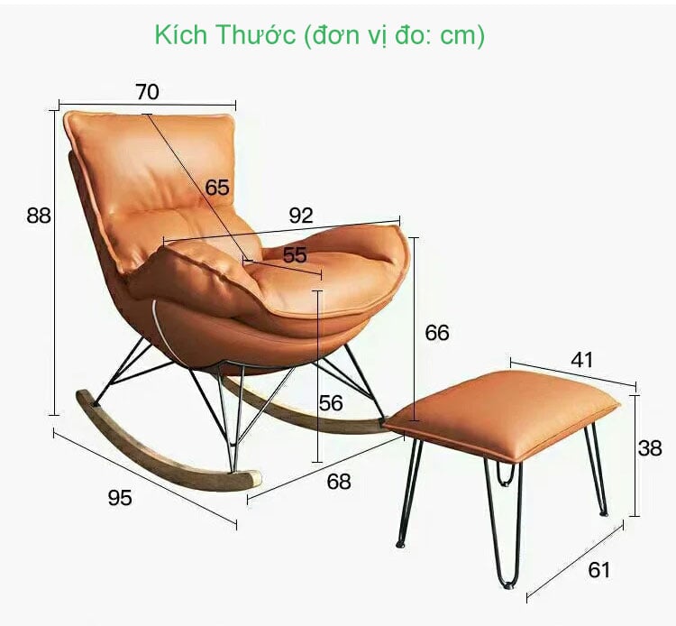Ghế Thư Giãn Bập Bênh Nhập Khẩu GR A3