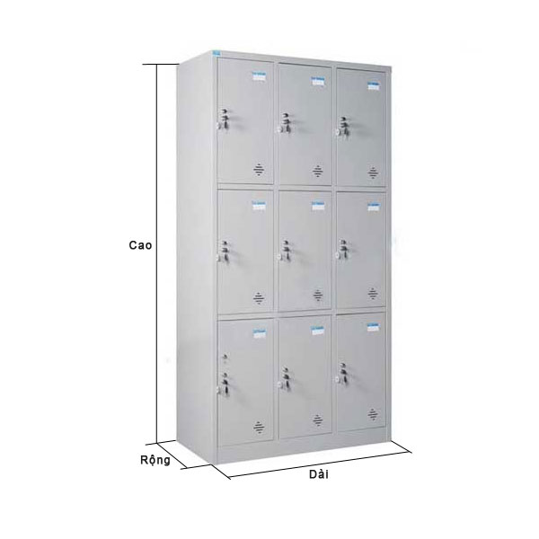kích thước tủ locker văn phòng