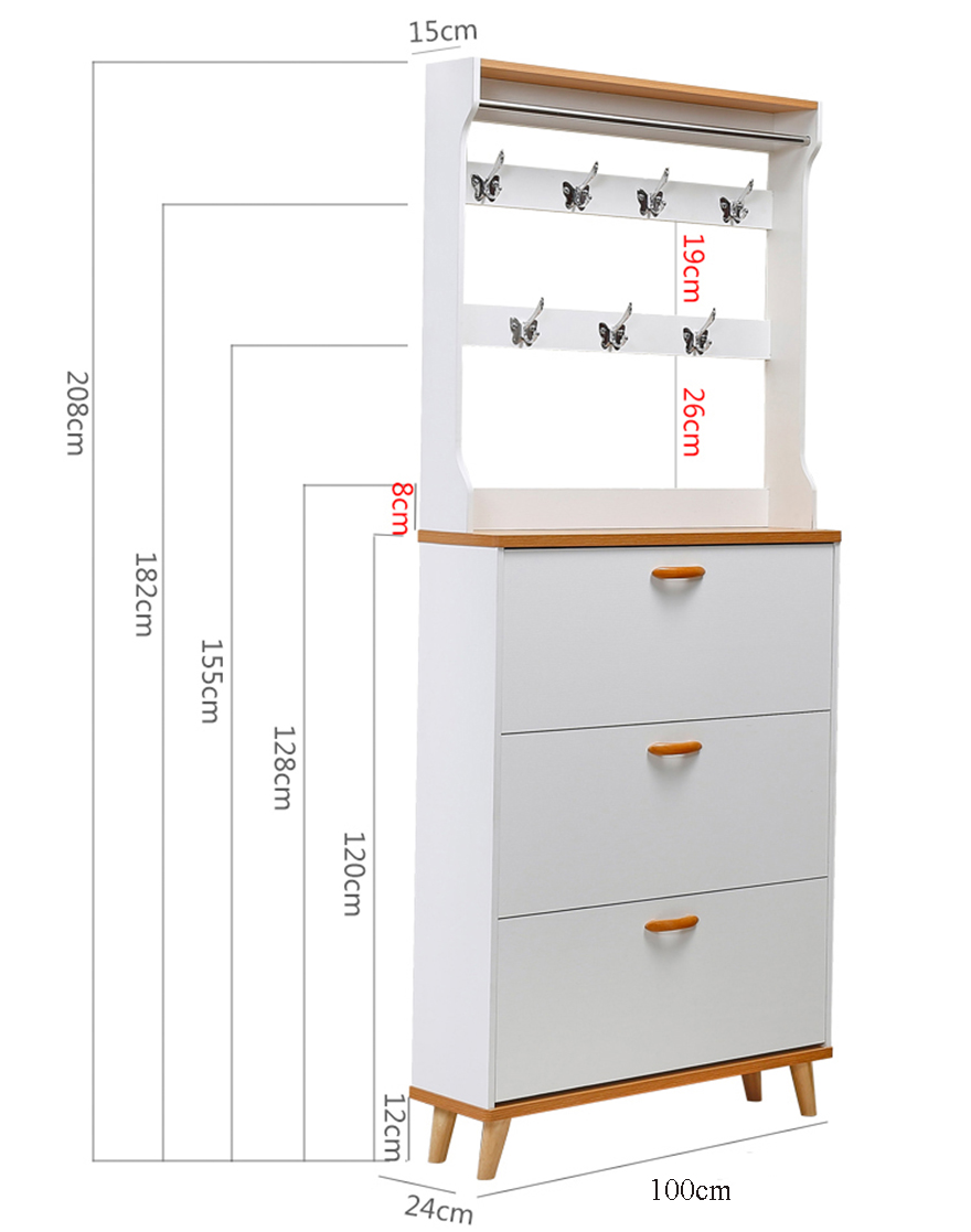 Tủ giày gỗ công nghiệp