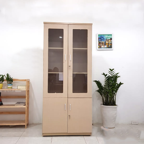Tủ Hồ Sơ Gỗ 2 Cánh Kính - THSDK09