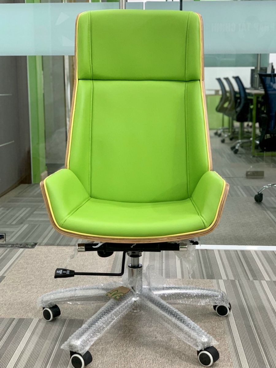 Ghế giám đốc lưng gỗ