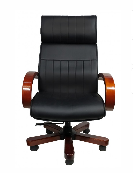 GHẾ GIÁM ĐÓC DA CHÂN GỖ