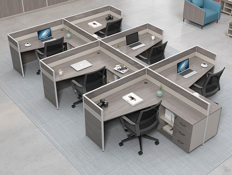 Bàn nhân viên chữ L thiết kế đa năng PT971