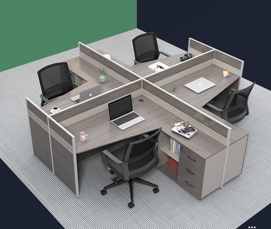 Bàn nhân viên chữ L thiết kế đa năng PT971