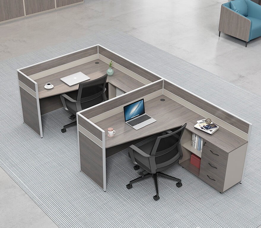 Bàn nhân viên chữ L thiết kế đa năng PT971