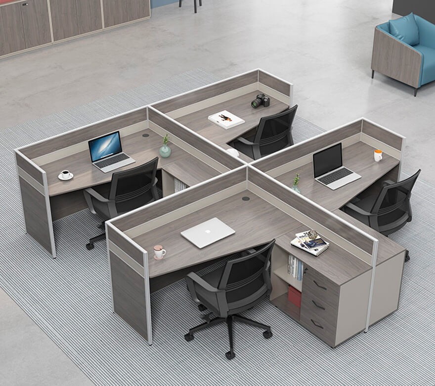 Bàn nhân viên chữ L thiết kế đa năng PT971