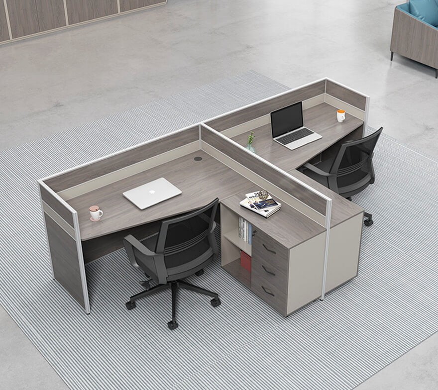 Bàn nhân viên chữ L thiết kế đa năng PT971