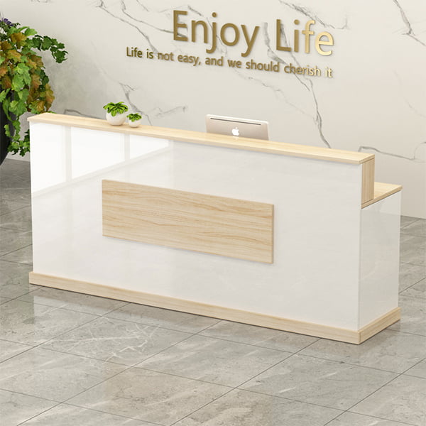 Bàn lễ tân gỗ công nghiệp phong cách hiện đại PT977