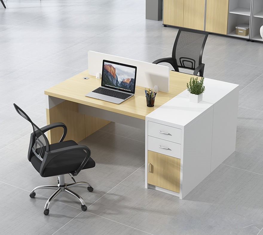 Bàn làm việc văn phòng kết hợp tủ phụ PT449