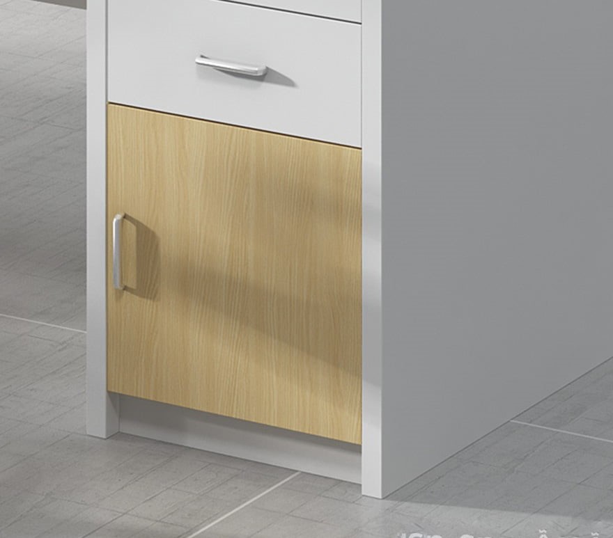 Bàn làm việc văn phòng kết hợp tủ phụ PT449