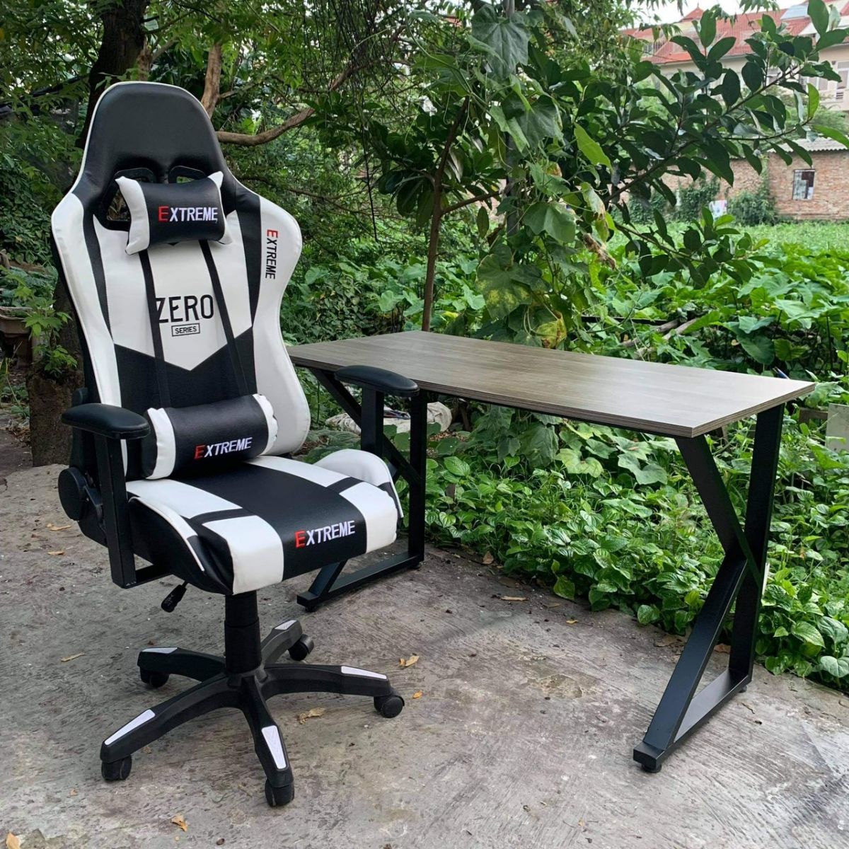 Ghế game hồng trắng PT03