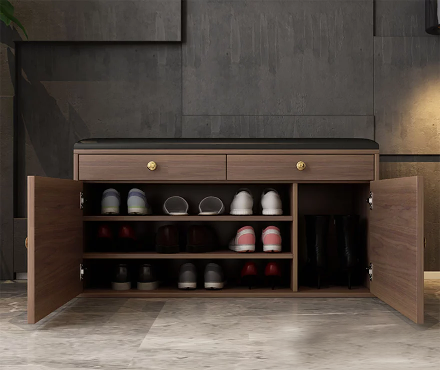 Tủ Giày Gỗ Thông Minh kiêm ghế ngồi