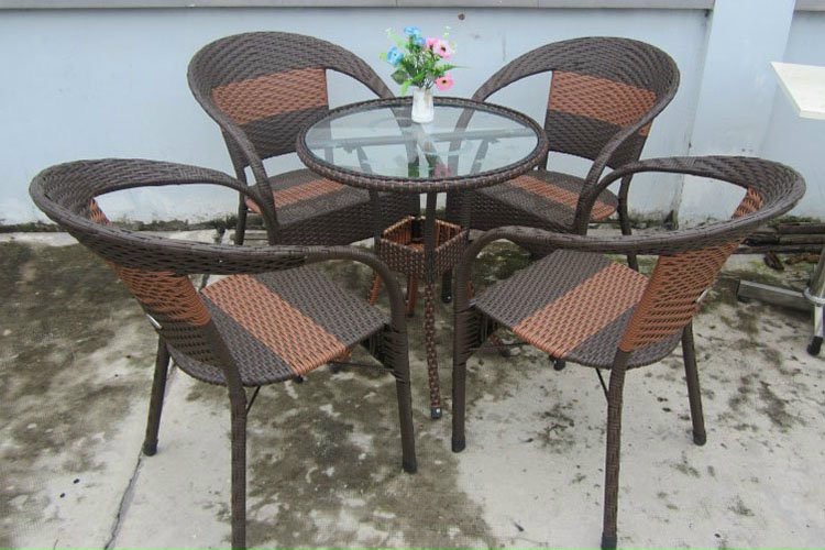 Bộ ghế mây mắt cáo PT05