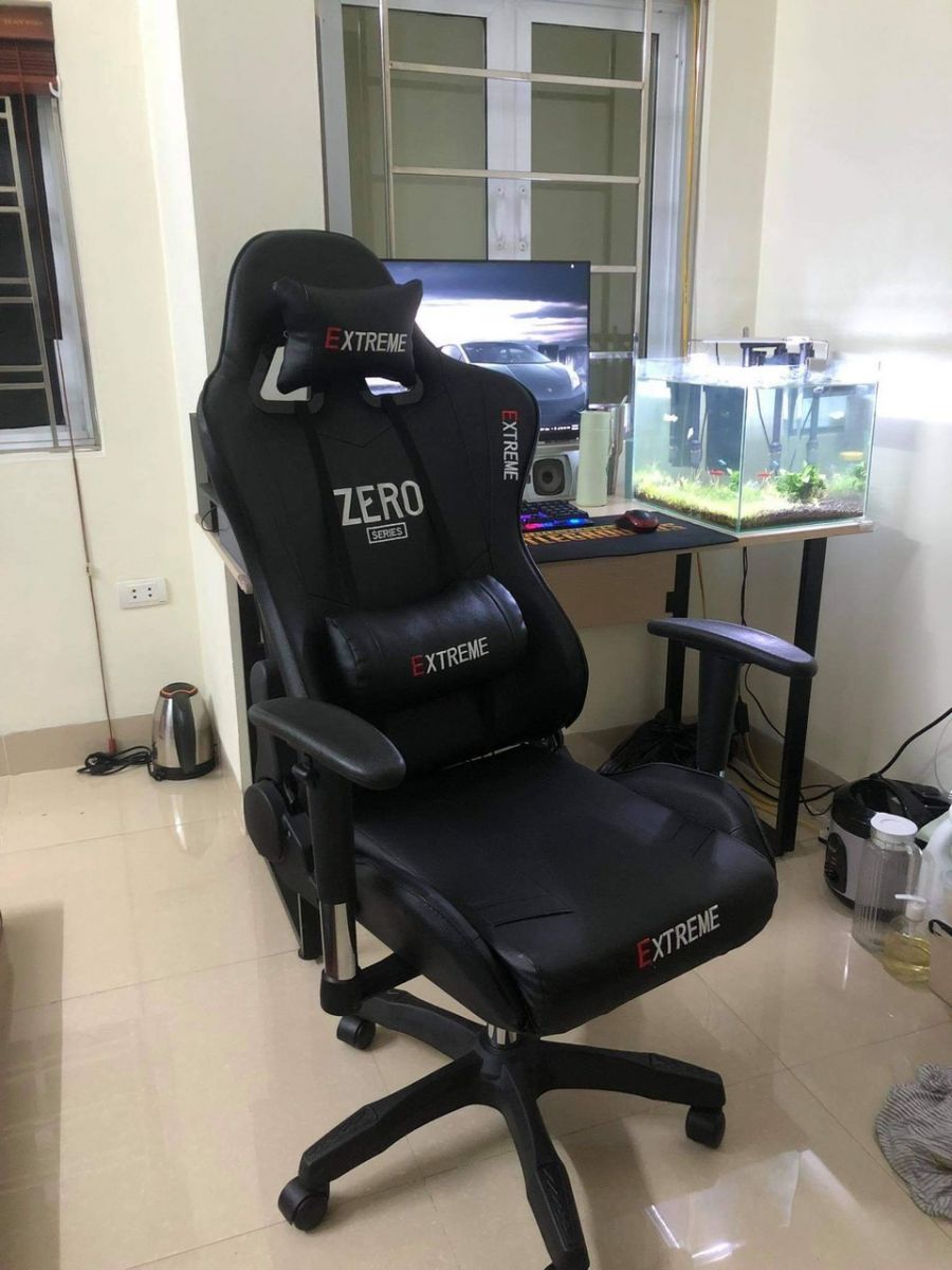ghế game zero trắng đen PT02
