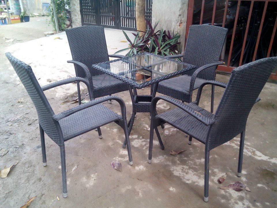 Bộ ghế mây vuông PT03