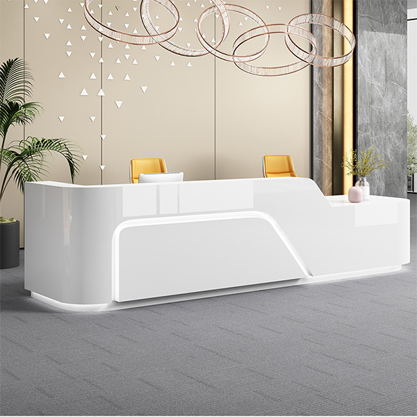 Quầy lễ tân sang trọng bằng gỗ MDF pt1013