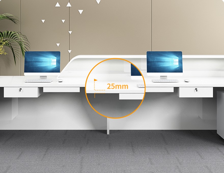 Quầy lễ tân sang trọng bằng gỗ MDF pt1013
