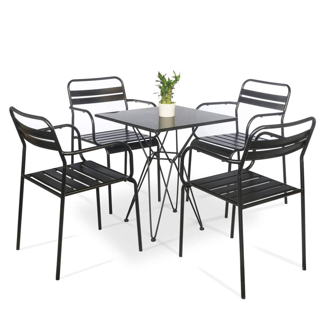 BỘ GHẾ SẮT LA CÓ TAYPT013