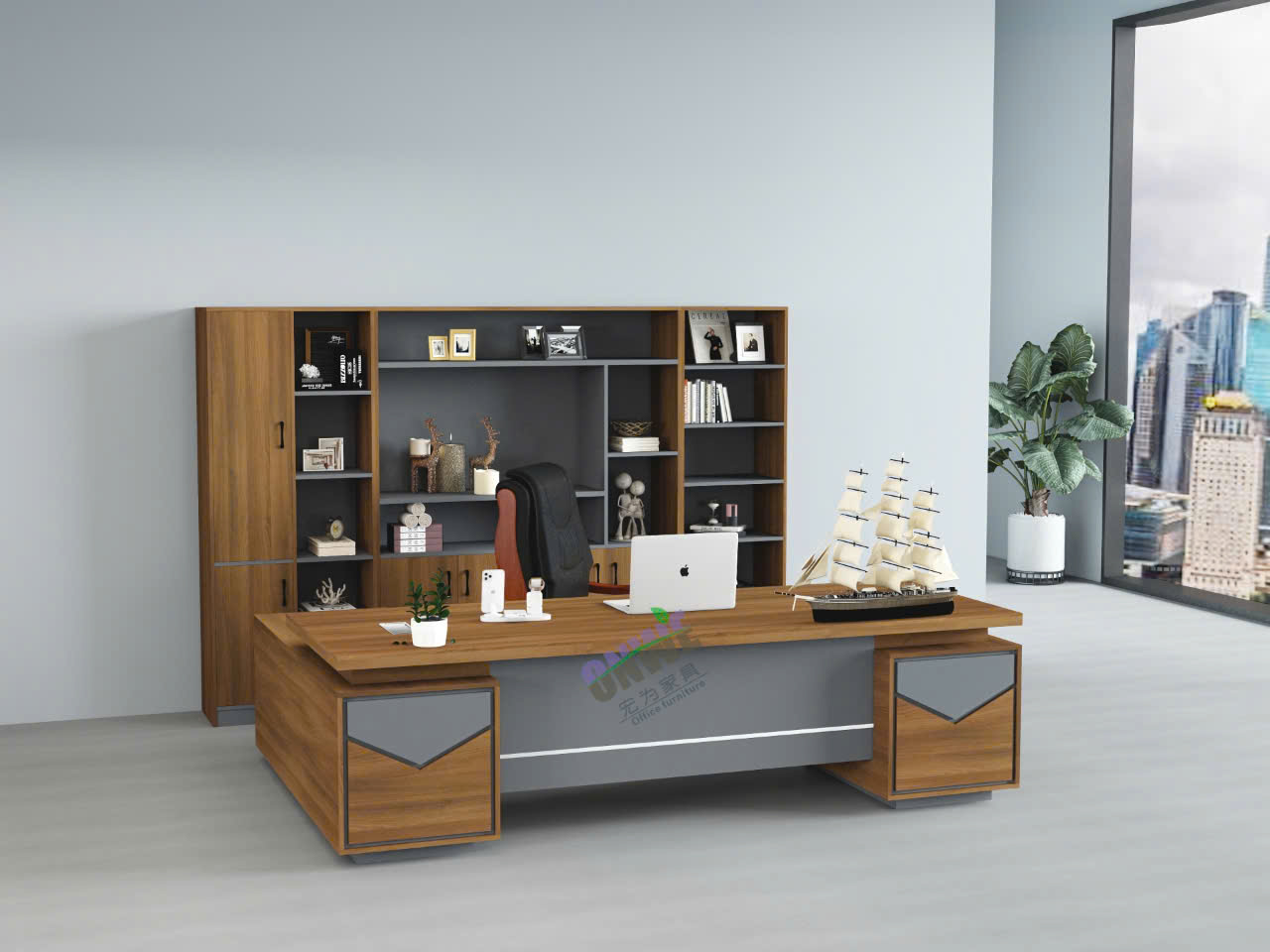 COMBO BÀN GIÁM ĐỐC KÈM TỦ HỒ SƠ PT025