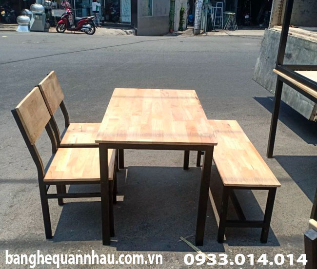 bộ bàn ghế quán nhậu ko xếp