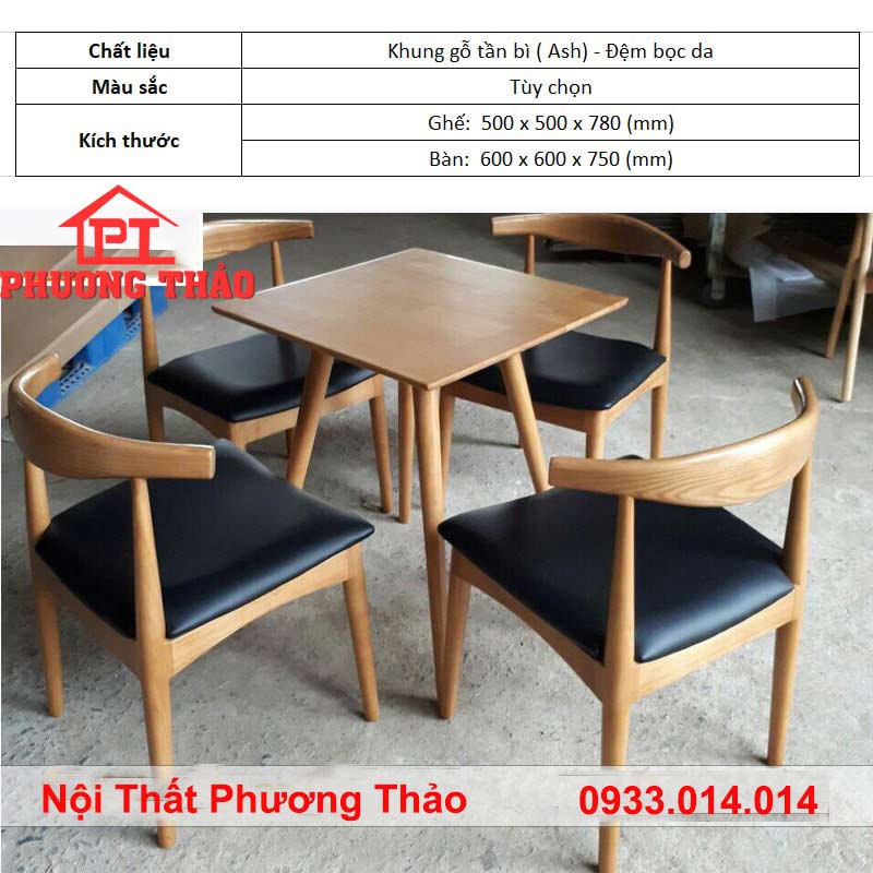 Bàn Ghế Quán Cafe PT223