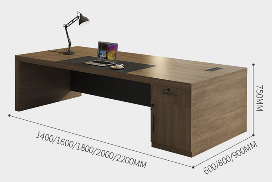 Bàn giám đốc bằng gỗ đơn giản, sang trọng PT01