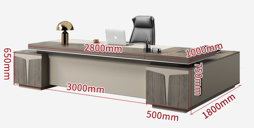 Bàn giám đốc gỗ công nghiệp thiết kế đẳng cấp PT02