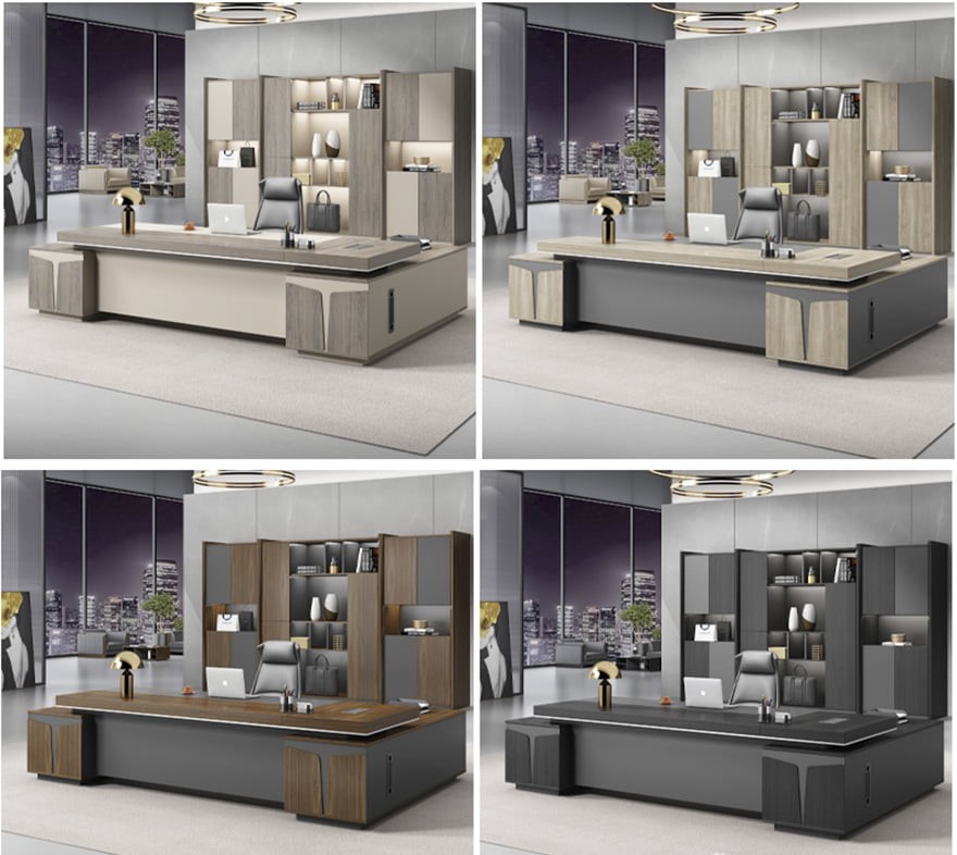 Bàn giám đốc gỗ công nghiệp thiết kế đẳng cấp PT02