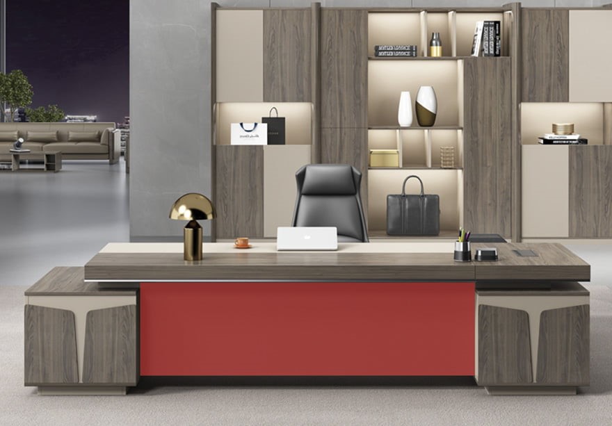 Bàn giám đốc gỗ công nghiệp thiết kế đẳng cấp PT02