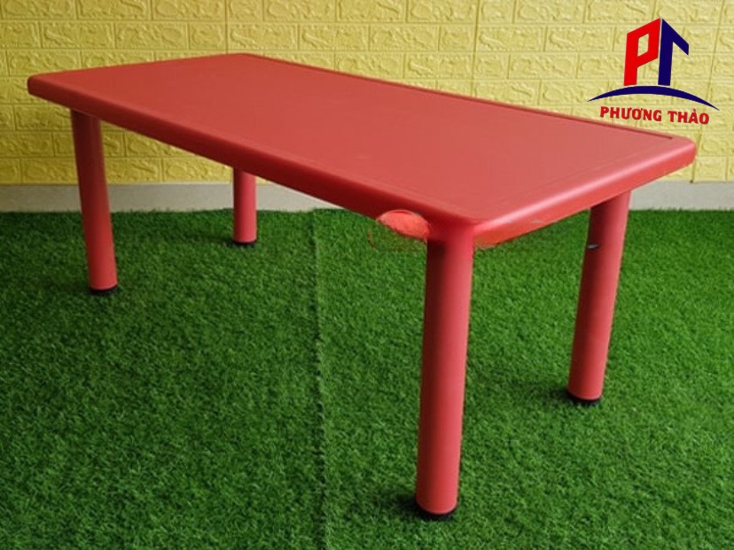 Bàn học sinh mẫu giáo  nhựa cao cấp chữ nhật 60×120
