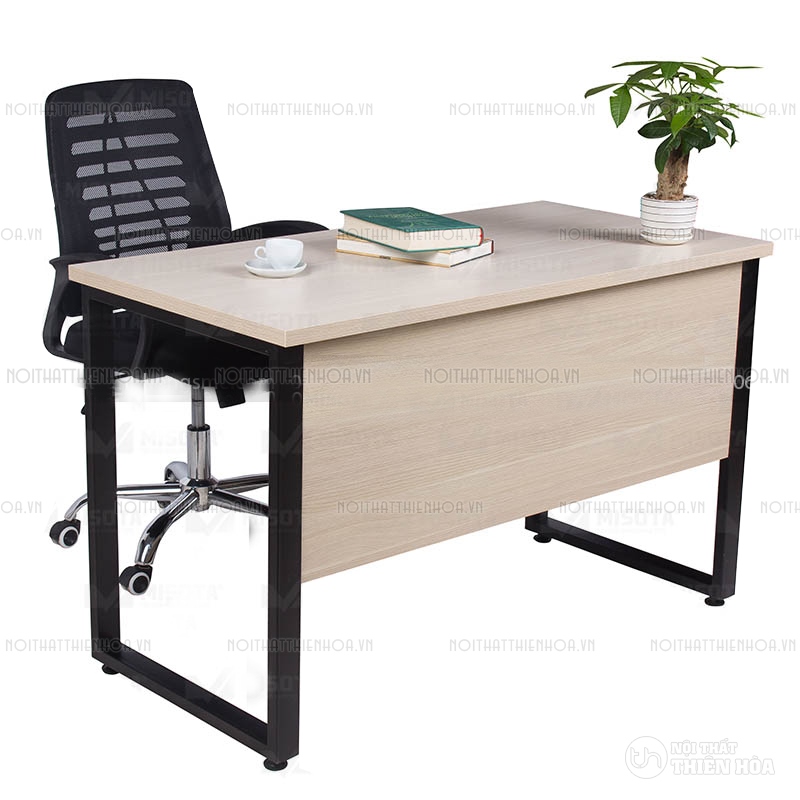 Bàn Làm Việc Chữ U Yếm Chân Sắt Vân Óc Chó