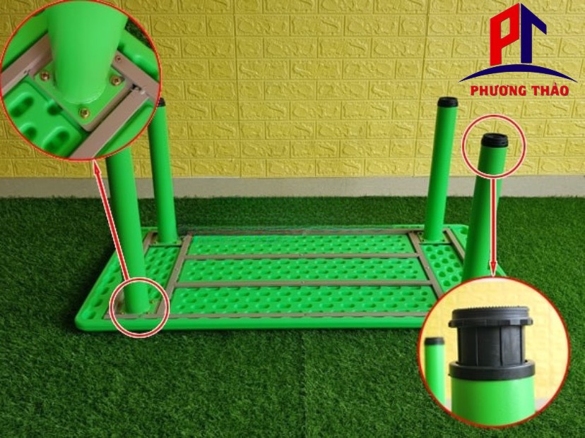 Bàn học sinh mẫu giáo  nhựa cao cấp chữ nhật 60×120