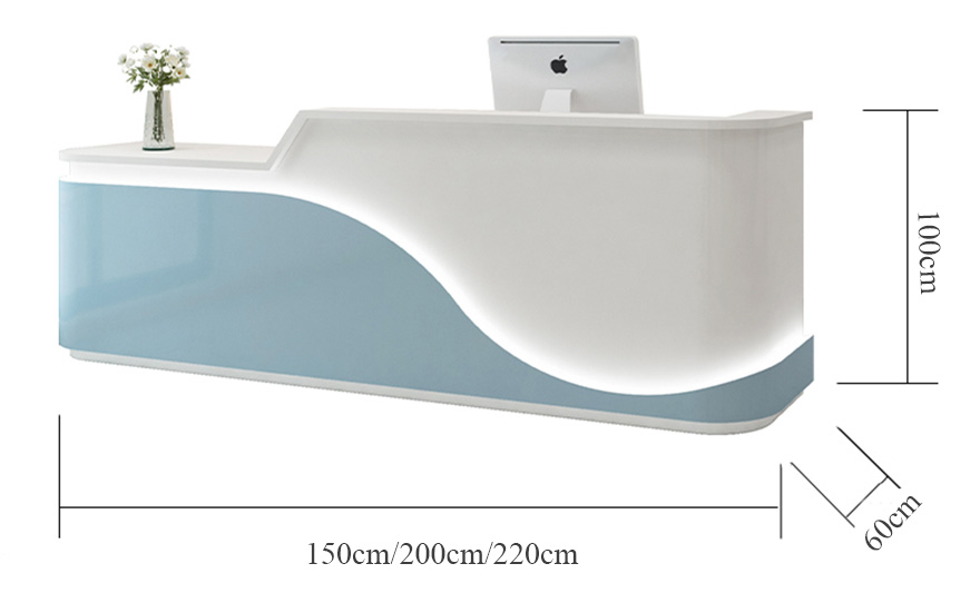 Bàn lễ tân hiện đại bằng gỗ công nghiệp PT1016