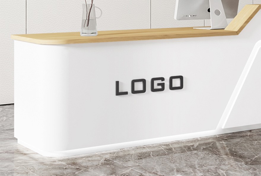 Bàn lễ tân hiện đại bằng gỗ công nghiệp PT1016