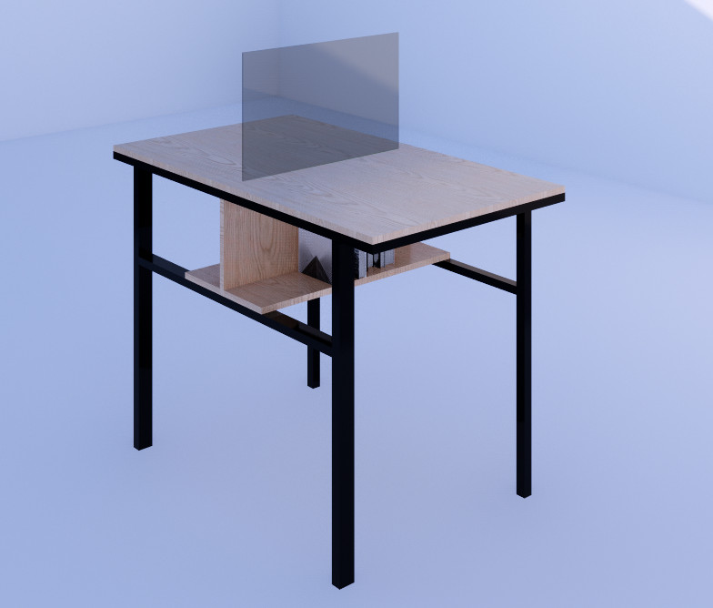 BÀN LÀM VIỆC CÓ VÁCH NGĂN  CHO 2 NGƯỜI NGỒI