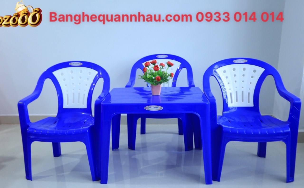 BỘ BÀN GHẾ NHỰA  QUÁN NHẬU