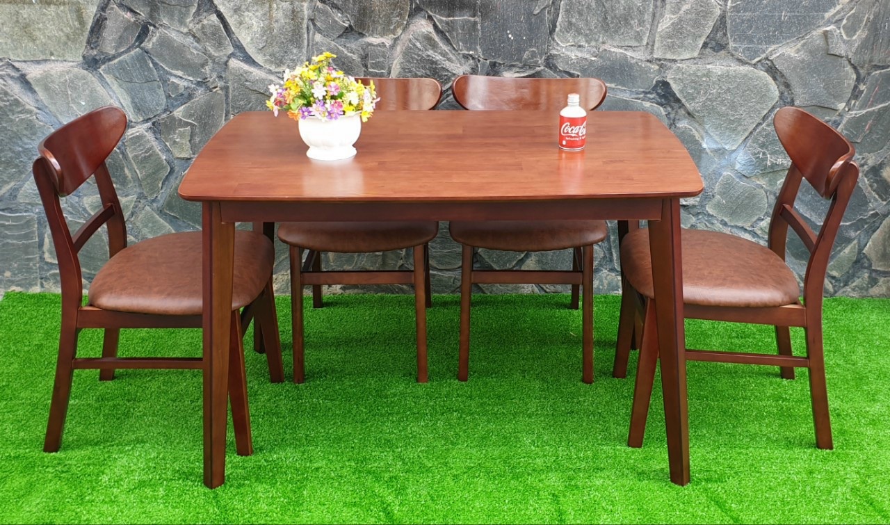 BỘ BÀN GHẾ NHÀ HÀNG , QUÁN ĂN MANGO MÀU NÂU