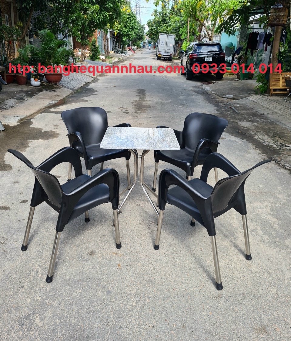 GHẾ NHỰA ĐÚC NỮ HOÀNG CAFE