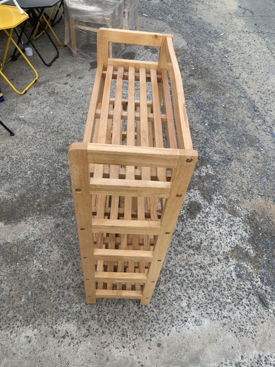 KỆ GIẦY DÉP GỖ CAO SU 5 TẦNG