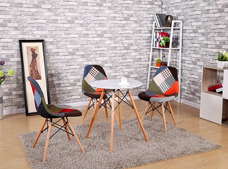 Ghế Eames Thổ cẩm PT 25