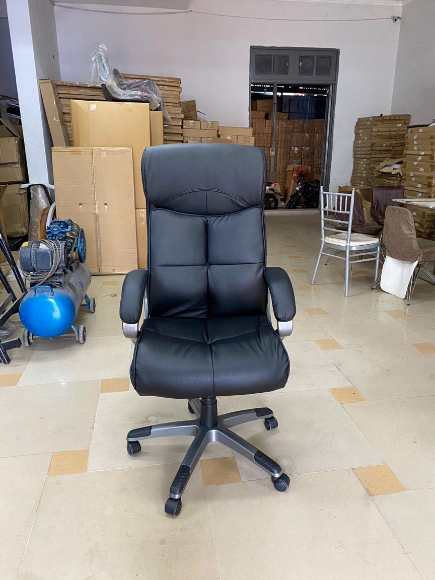 GHẾ GIÁM ĐỐC DA PVC CHÂN NHỰA ĐÚC PT340