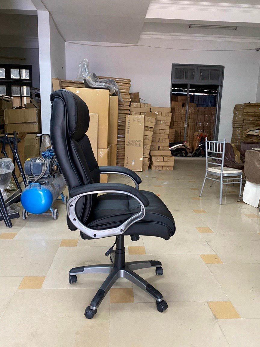 GHẾ GIÁM ĐỐC DA PVC CHÂN NHỰA ĐÚC PT340