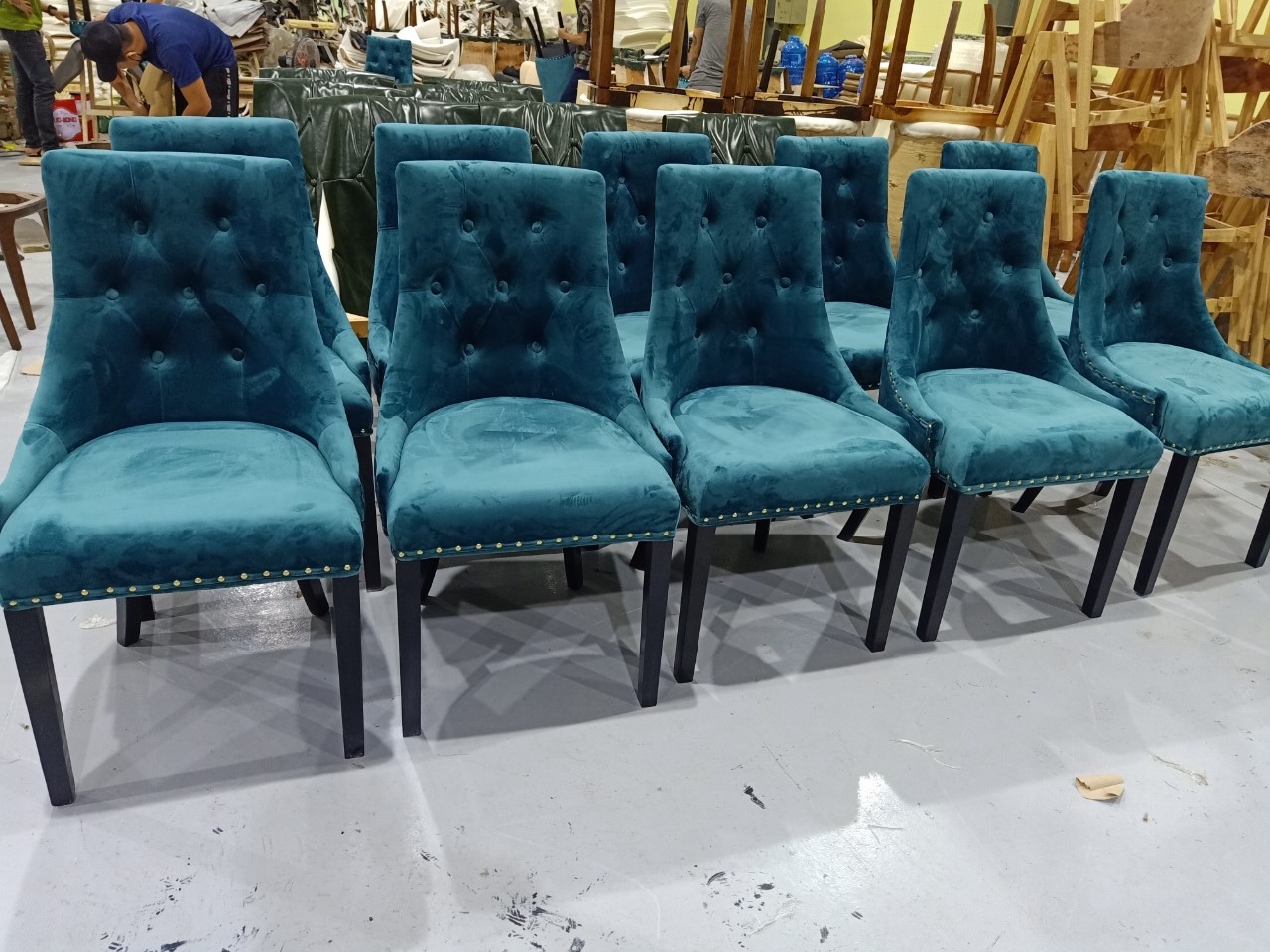 GHẾ CAFE BỌC NIỆM GỖ ASH