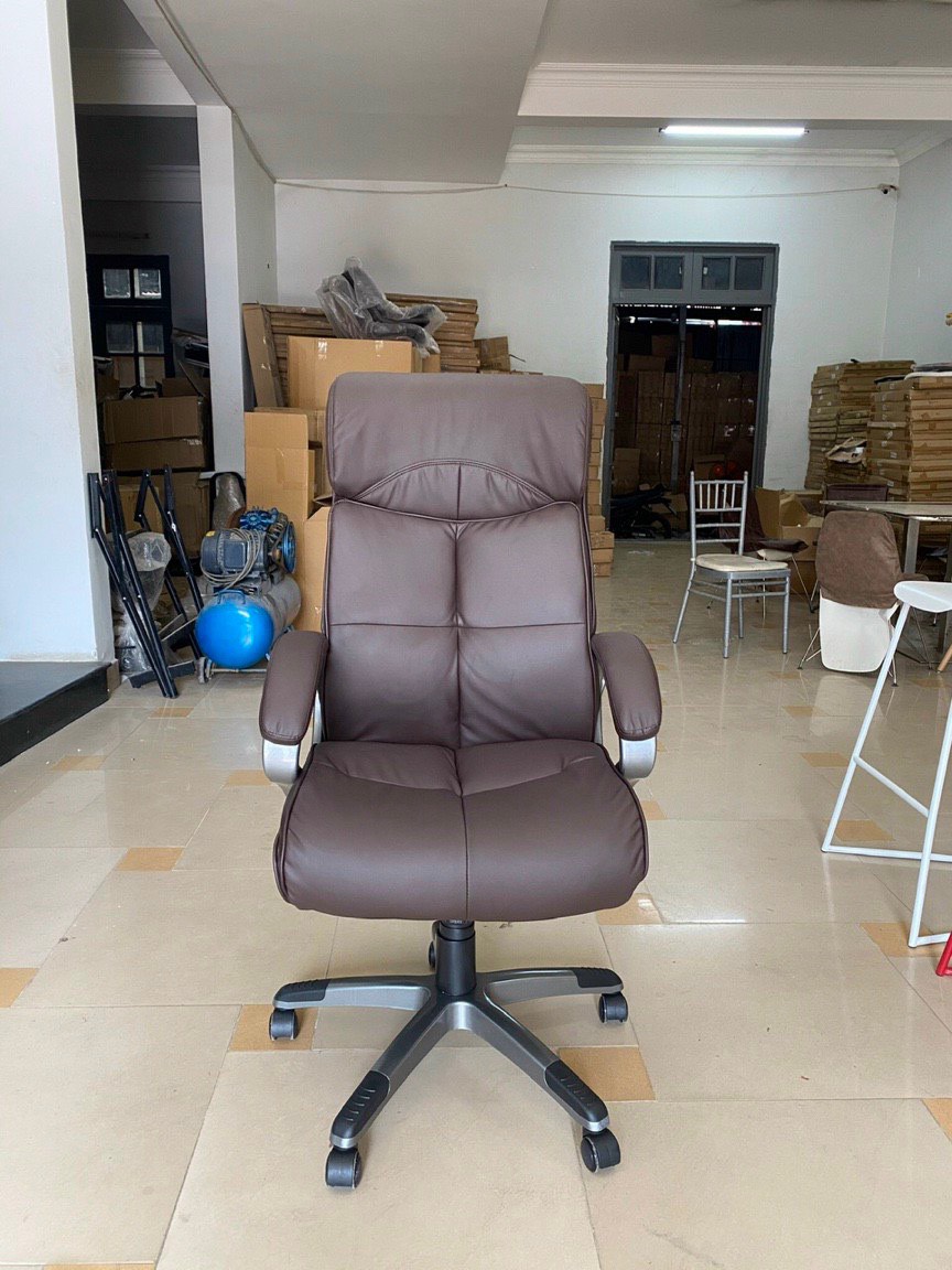 GHẾ GIÁM ĐỐC DA PVC CHÂN NHỰA ĐÚC PT340