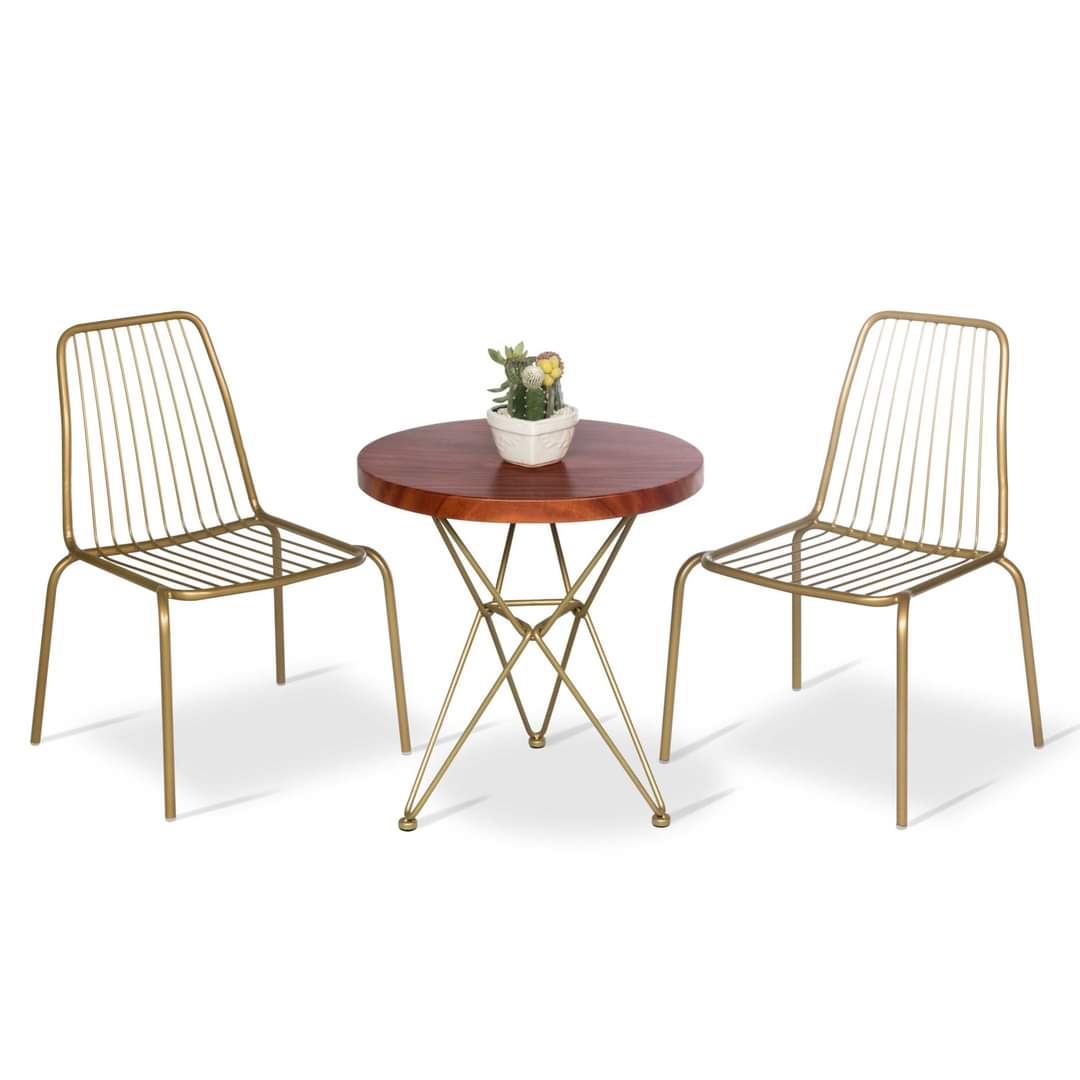 GHẾ SẮT TÂM MẠ VÀNG PT006