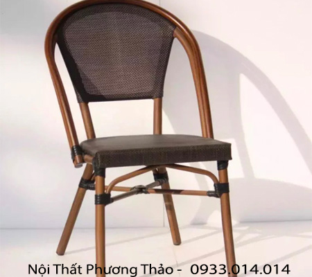 Ghế nhôm giả gỗ hàng nhập khẩu PT838