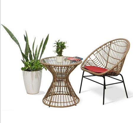 Ghế sắt đan dây PT 04