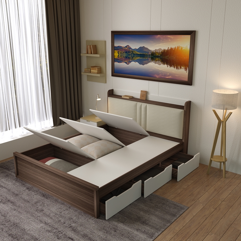 Giường Đa Năng Bọc Đệm 1m8